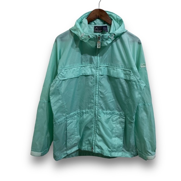 Vintage Head Sportswear Lightweight Windbreaker Jacket‎ Teal Blue Medium 23 x 27 - Picture 1 of 5